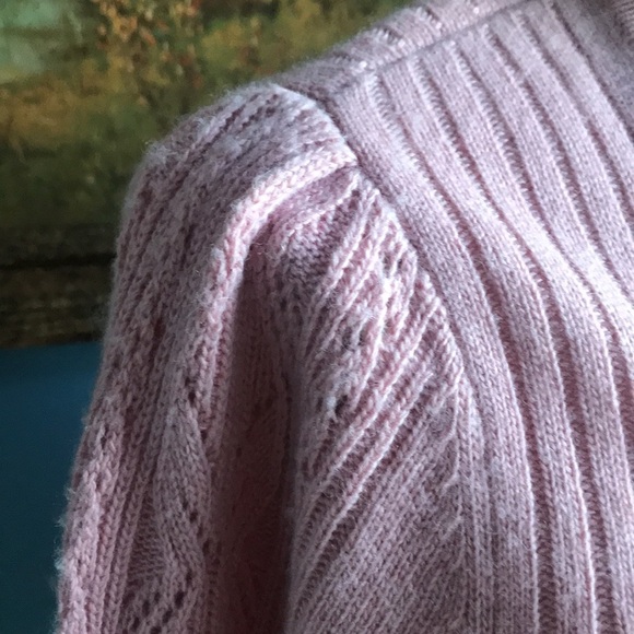 NWT Sundance Faustine chalk pink scoop neck pull over merino wool sweater XXL - Picture 11 of 13